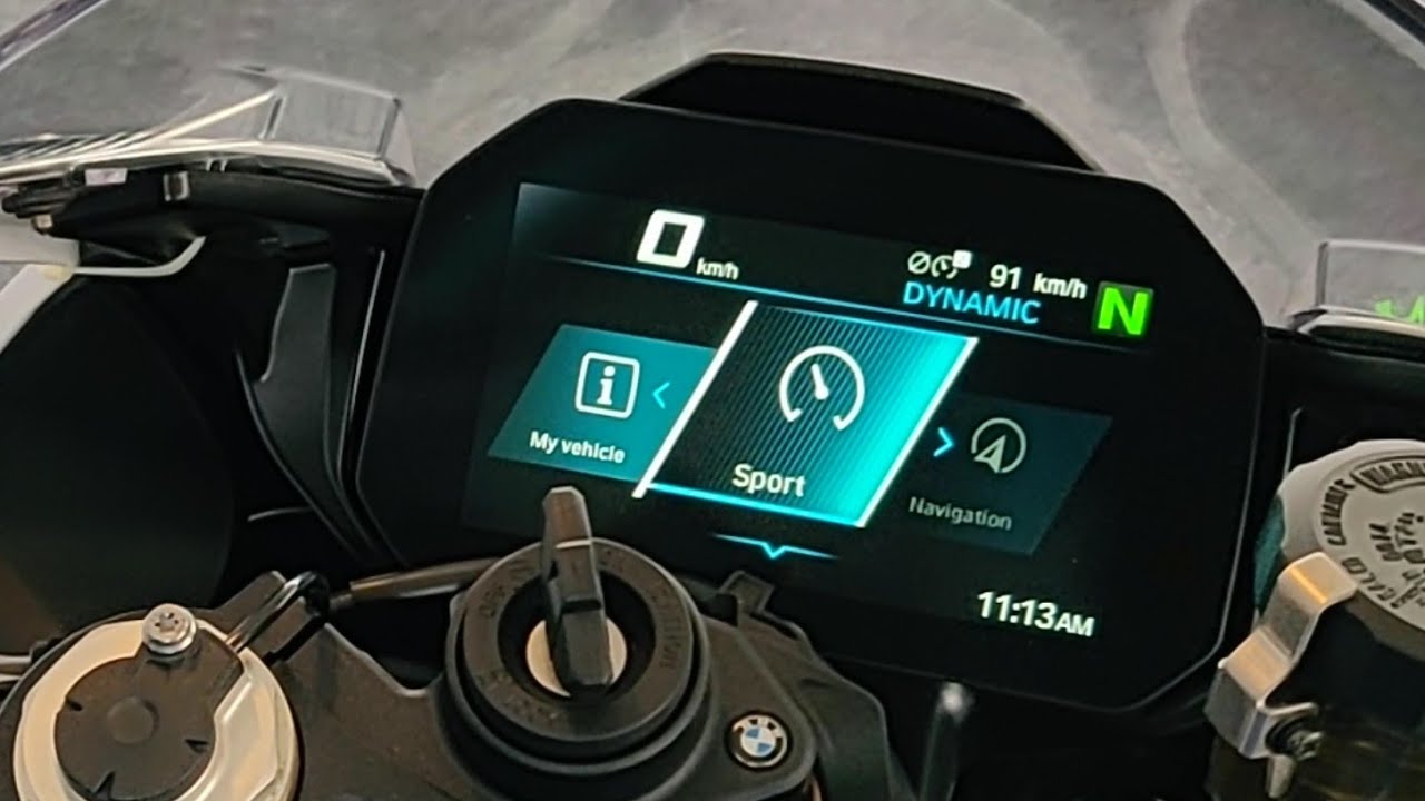 BMW S1000RR Instrument Console Fully Explained | Riding Modes | Race Pro  Modes