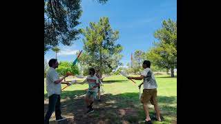 Scrambled V by the Tucson Juggling Club