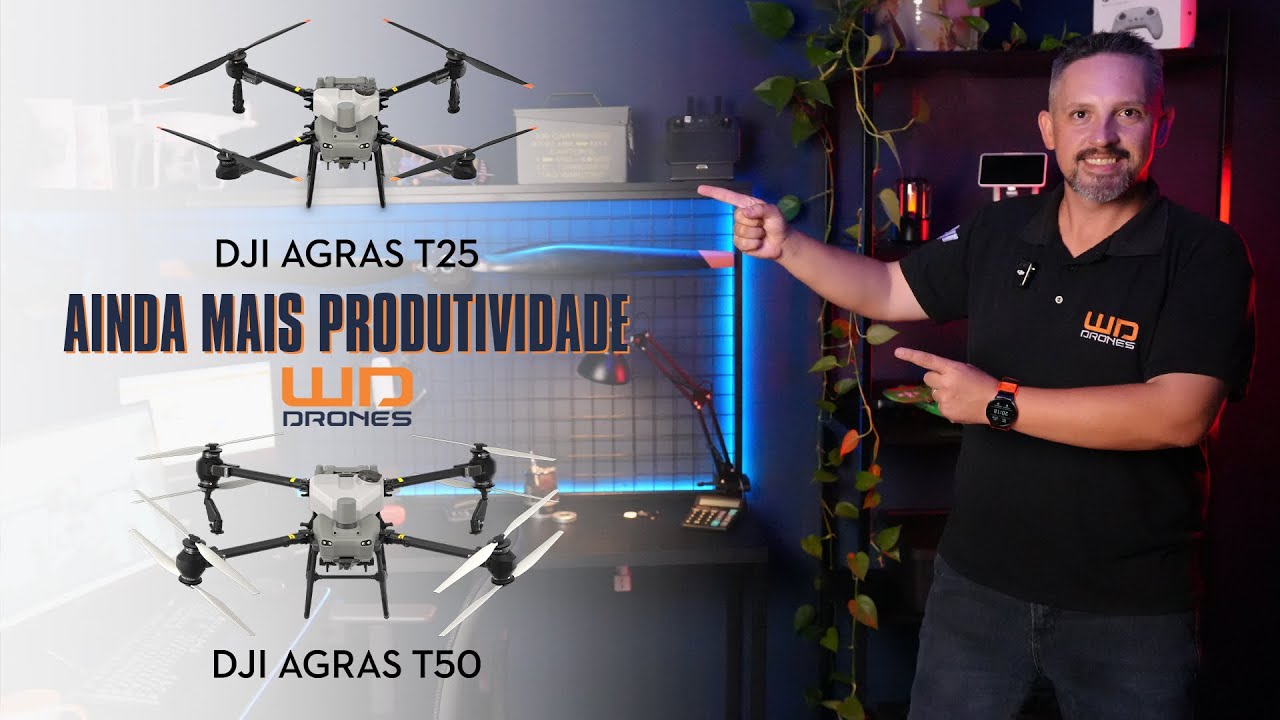 DJI Agras T25 e T50 – Tudo sobre a nova geração de Drones Agrícolas Pulverizadores