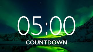 5 Minute Timer with Relaxing Piano Music and Alarm (Northern Lights)