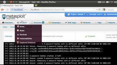 "Pass the hash" with Nexpose and Metasploit