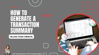 See your Transaction Summary in Seconds Through KW Command