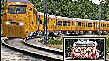 INDIA First Private Train AHMEDABAD to MUMBAI Tejas Express WITH WAP-5 TEJAS 35013 for MSTS/OR