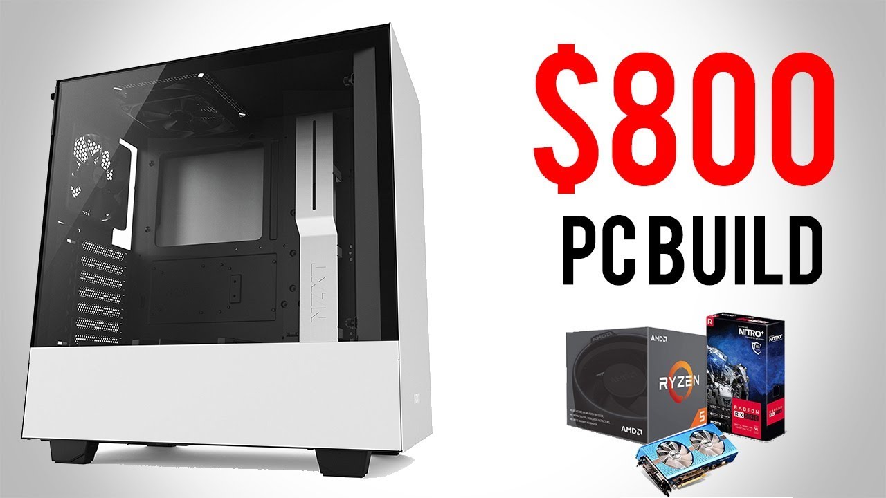$800 RX 590 Gaming PC Build 2018 - AMD RX 590 Build - YouTube
