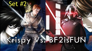 Krispy Vs. BF2isFUN Set #2 | Hero Showdown | Star Wars Battlefront 2