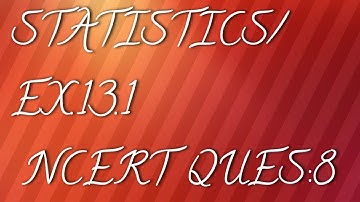 Statistics !Chapter 13 |Ex-13.1 Class10|NCERT|8Question|Mean|Direct Method ok