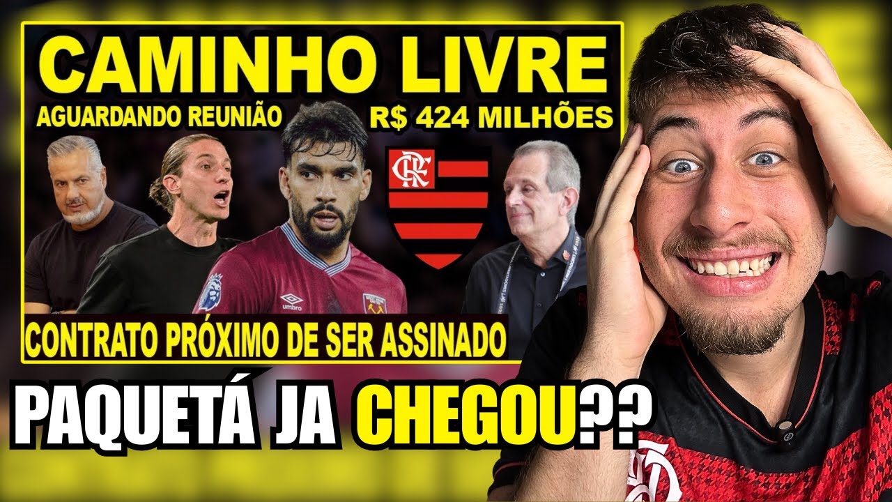 424 MILHÕES! FLAMENGO RECEBE SINAL VERDE POR LUCAS PAQUETÁ! NEGÓCIO PRÓXIMO DE SER FECHADO NO MENGÃO