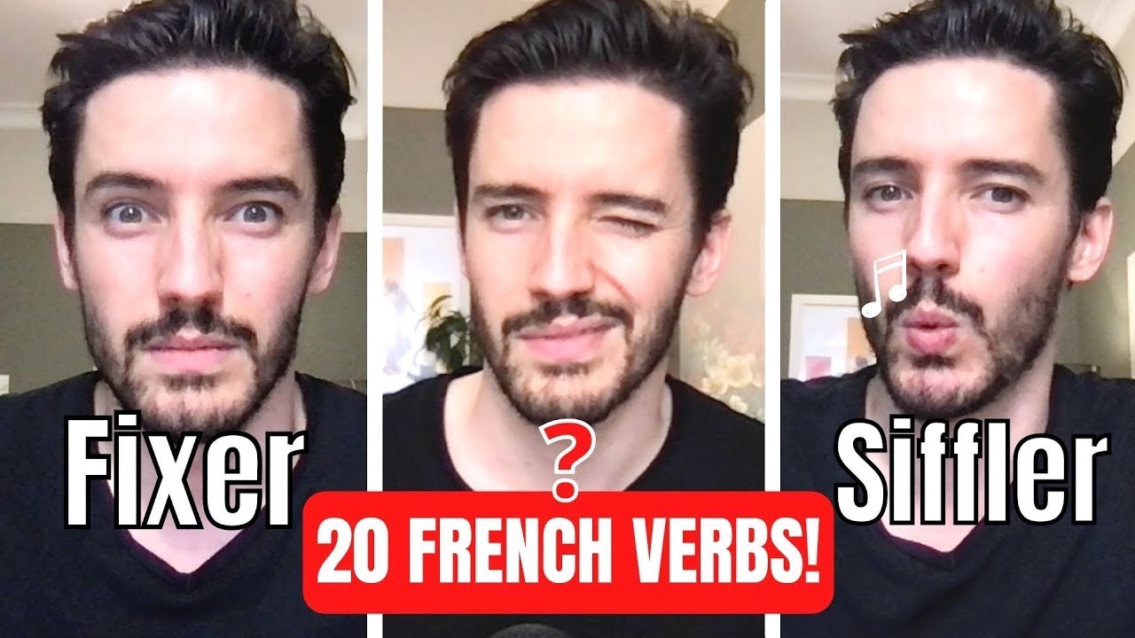 Learn 20 French action verbs in 2 minutes ! 🇫🇷 Staged for easy