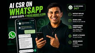 AI Receptionist on WhatsApp That Books Jobs Itself (FieldCamp Demo)