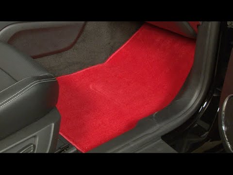 Lloyd Mats F1174007 Mustang Floor Mat Carpeted Red Plain Set 2015 2020