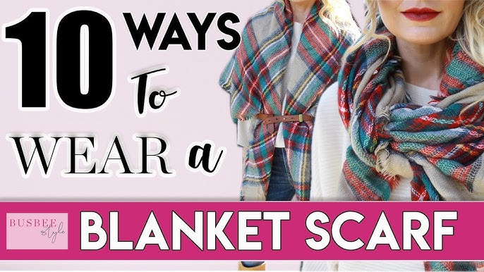 How to Wear a Monogrammed Blanket Scarf – Be Monogrammed