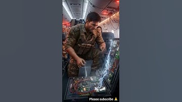 Indian Army saved the burning plane from crashing #ai #army