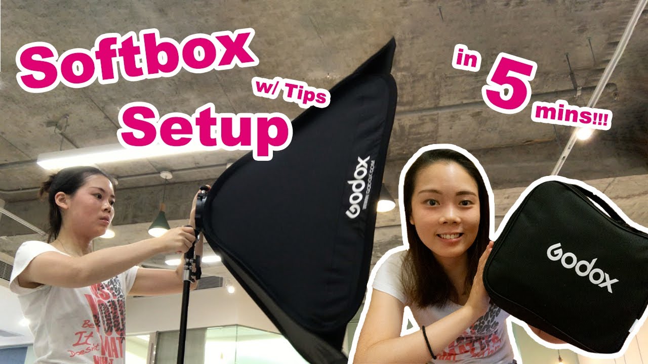 Camera & Gear] HOW TO SET UP SOFTBOX with speedlight: Godox 80cm Flash  Softbox + S2 Bracket Mount 