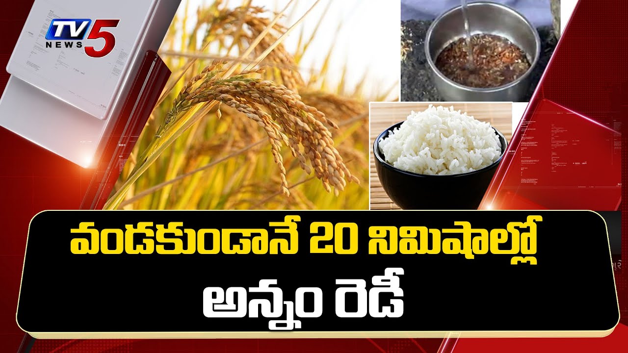వండకుండానే అన్నం రెడీ!! | MAGIC RICE Farming in Karimnagar Dist | TV5 News