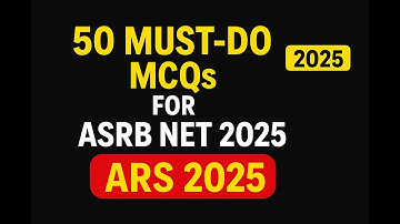 ASRB NET 2025 & ARS 2025 Free Mock Test | 50 Expected MCQs with Answers | Agriculture Prelims 2025