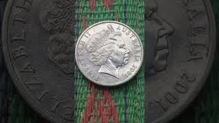 1908 Sir Donald Bradman 2001 20 Cents Elizabeth ll Australia 2001 coin value...