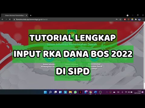 Tutorial 1 | Panduan Input RKA Dana BOS 2022 di SIPD Daerah