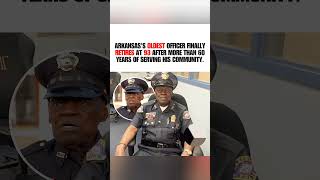 👮93-YEAR-OLD OFFICER RETIRES AFTER 60+ YEARS OF SERVICE!🎖️True Legend! #Retirement #police #viral