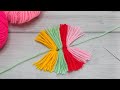 Amazing 3 beautiful hand embroidery flower making ideas with woolen yarn  easy sewing hack