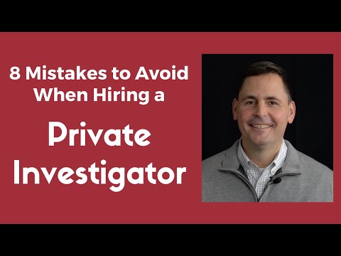 Video: How To Hire A Detective