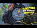 🔥 How to Make Your own Zero Recoil Sensitivity | 2024 New Sensitivity For BGMI PUBG Mobile Settings
