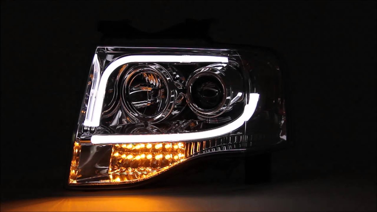 07-13 Ford Expedition LED Indicator, Light Tube DRL Projector ...