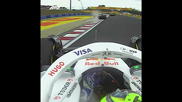 Isack Hadjar Gets Hit By Gravel On Opening Lap Of Hungarian GP 