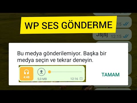 WhatsApp Müzik ve Ses Gönderilemiyor Hatası / Bu Medya Gönderilemiyor Çözüm