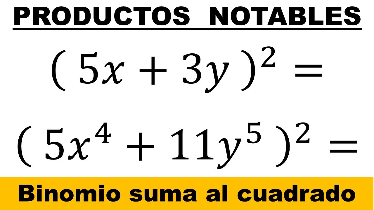 Productos Notables Binomio Al Cuadrado Ejercicios Resueltos