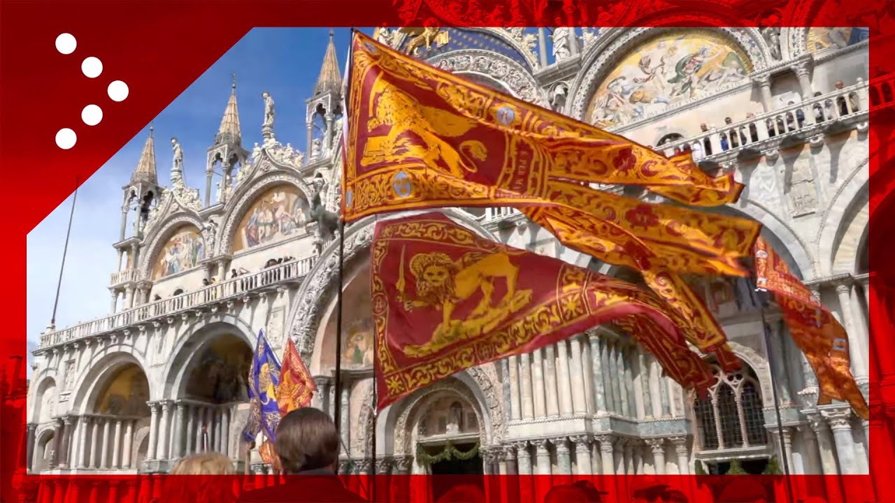 Venezia, indipendentisti veneti in corteo a Piazza San Marco per la festa del patrono
