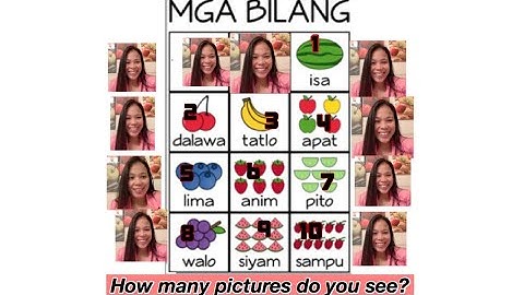 Counting 1-10 in Tagalog (Filipino)