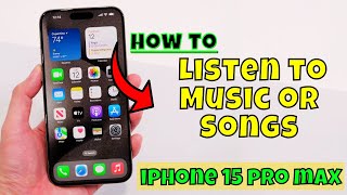 How to Listen to Music or Songs iPhone 15 Pro Max screenshot 4