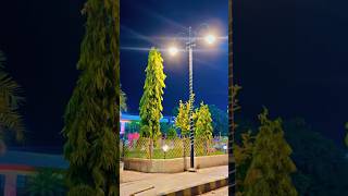 Beautiful Night view at Subedarganj Prayagraj railway station #nightvibes #railwaystation