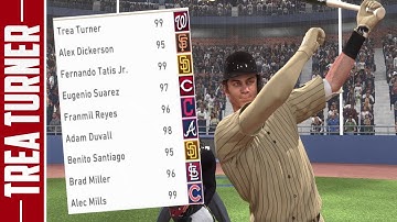 99 TREA TURNER, TOPPS NOW, BENITO SANTIAGO!! MLB The Show 20 Diamond Dynasty