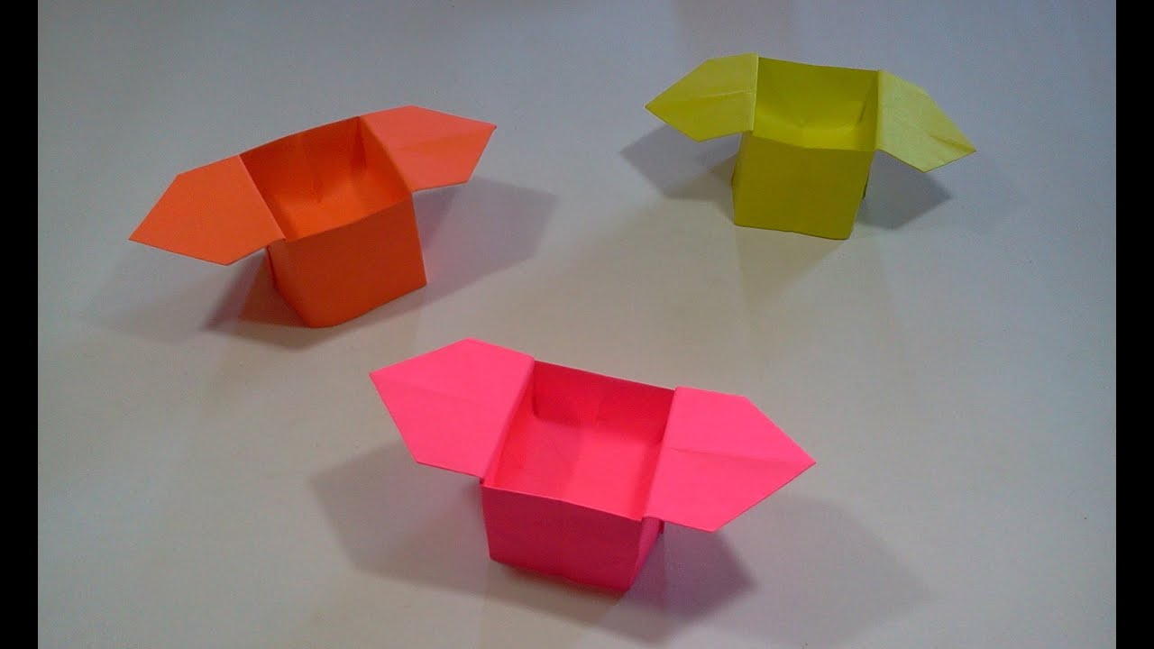 How to make Origami  Box YouTube