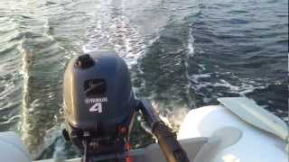 Varen Op Het Veerse Meer Met Een 3 Meter Lange Rubberboot Met Een Yamaha 4Pk