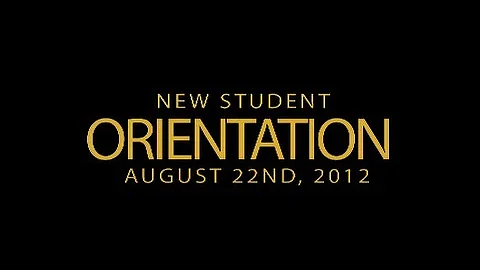 New Student Orientation Teaser 2012