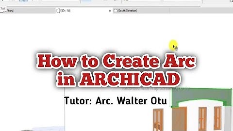 How to model Arc in ARCHICAD
