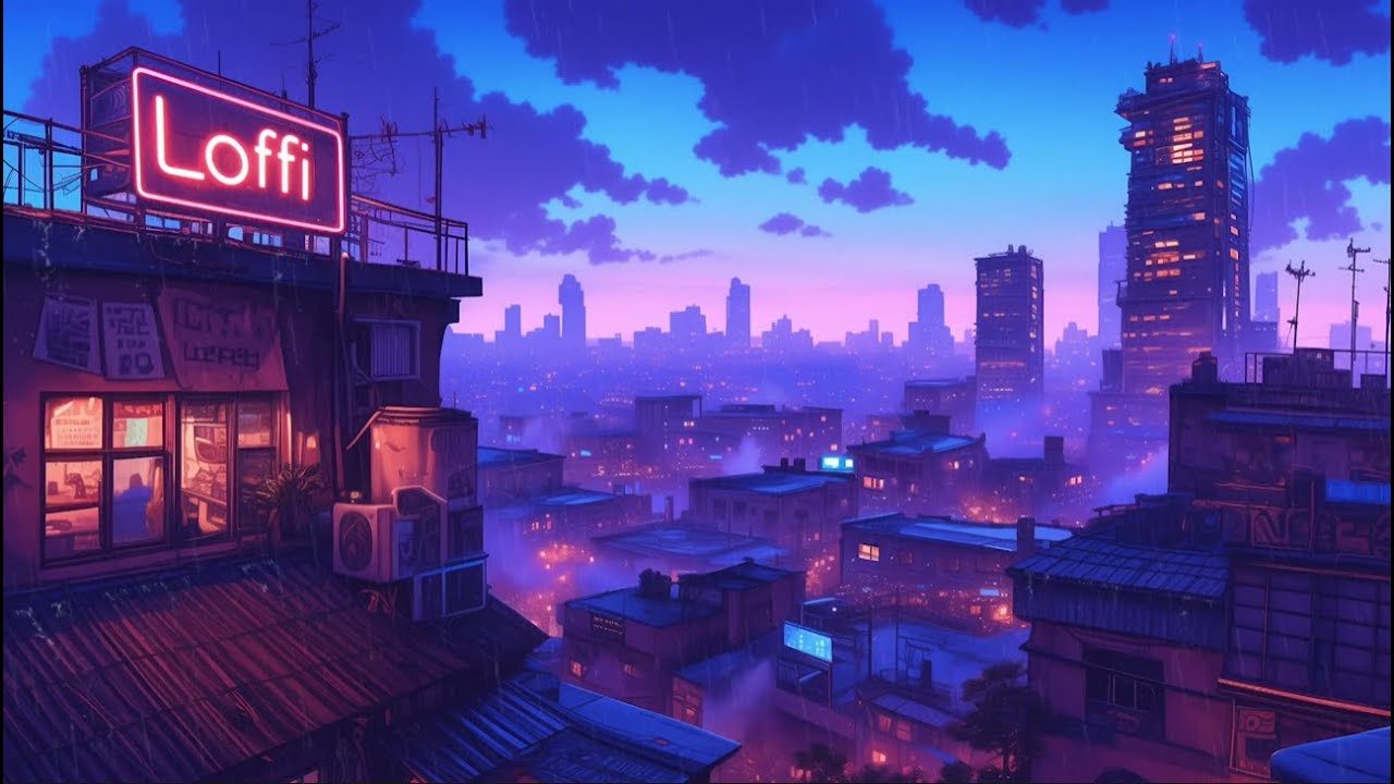 Raining In Japanese City ☔ Retro Lofi Hip Hop Beats To Relax/ Focus To ...