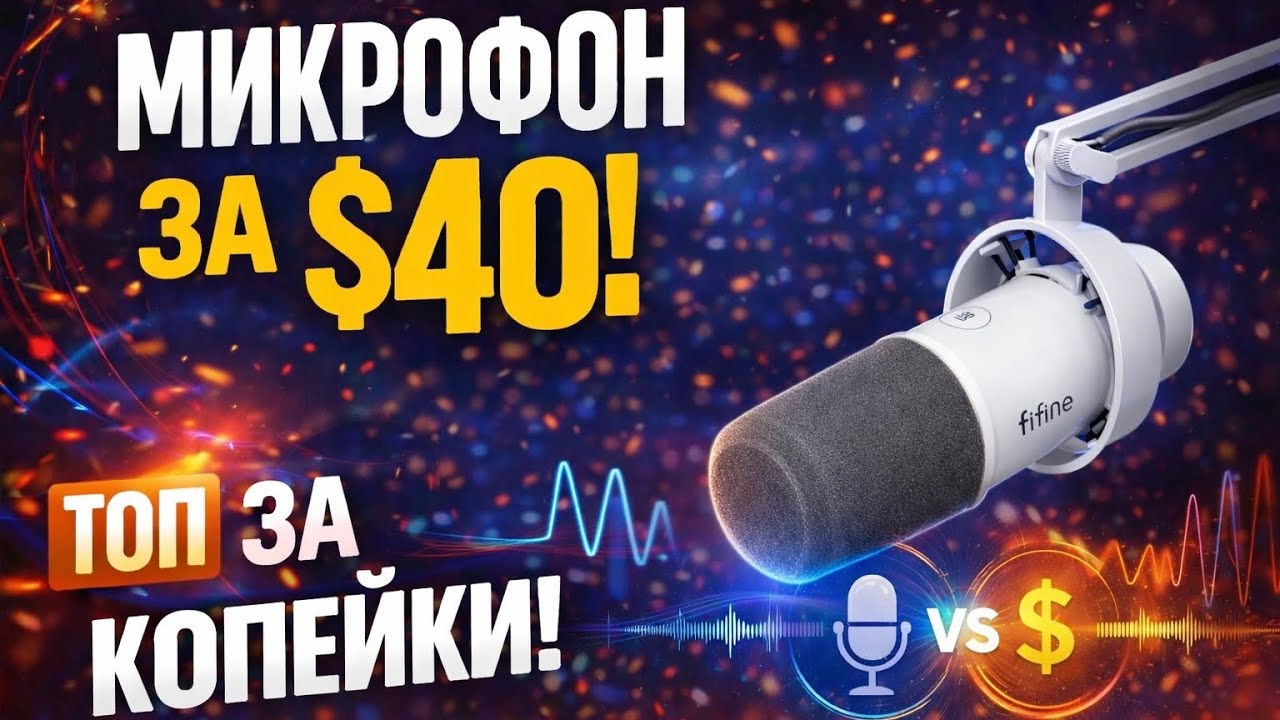 ОБЗОР НА FIFINE K688 - КИТАЙСКИЙ ЧУДО МИКРОФОН ЗА 40$ КОТОРЫЙ МОЖЕТ!