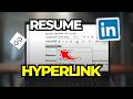 How To Hyperlink Email, LinkedIn, And Other Links In A Resume (Tutorial 2026)