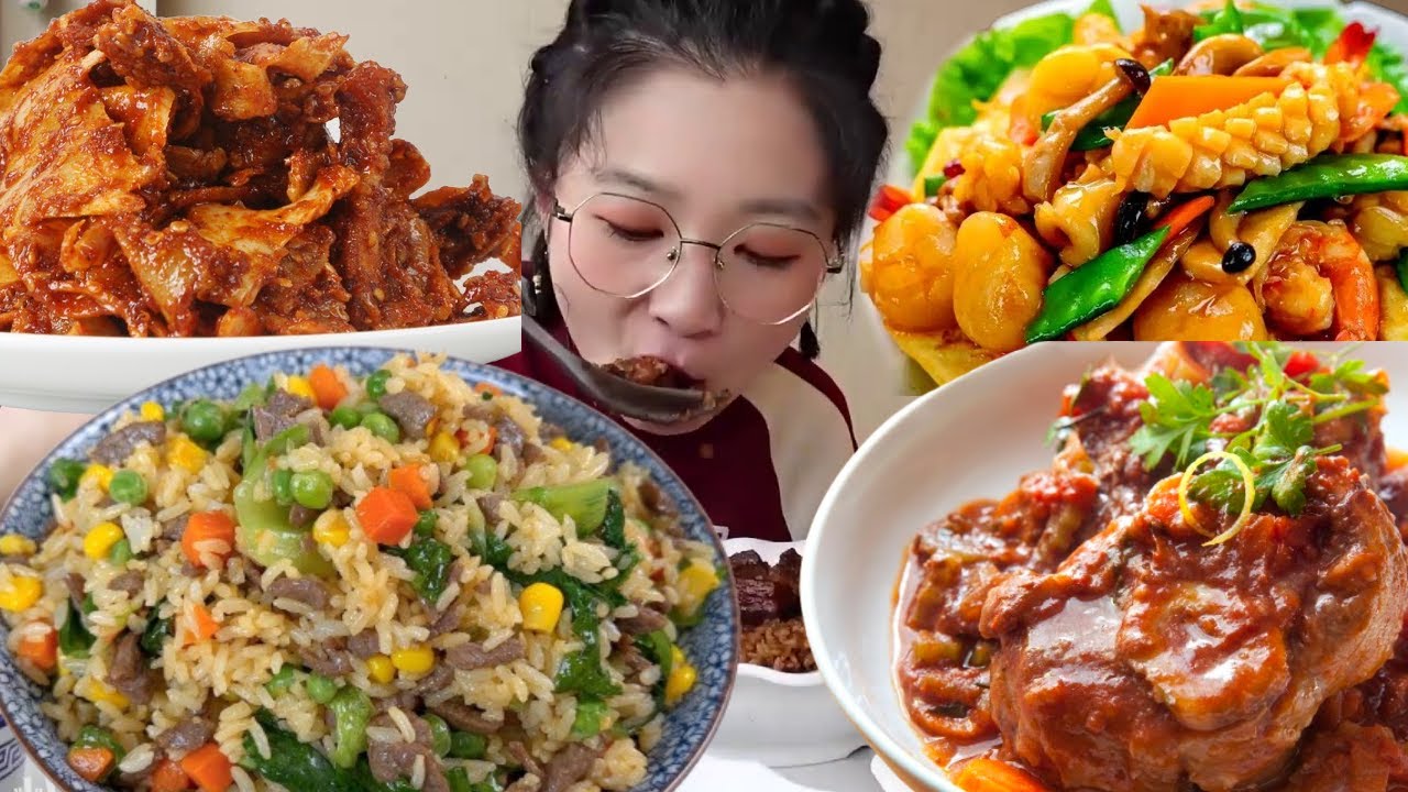 【逛吃天津】大满足牛肉烩饭天花板！牛窝骨软烂入味，孜然板筋越嚼越香，一口下去香到跺脚太顶了！【逛吃小猪猪】