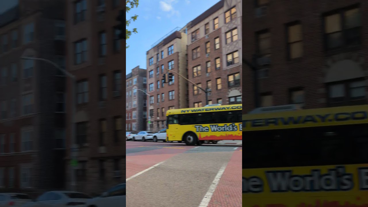 NY Waterways shuttle bus to Port Imperial Ferry Terminal on Boulevard East in North Bergen