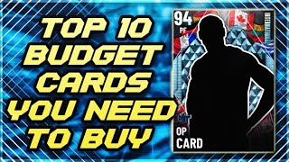 TOP 10 Budget Cards You NEED TO BUY In NBA 2K21 MyTEAM!!