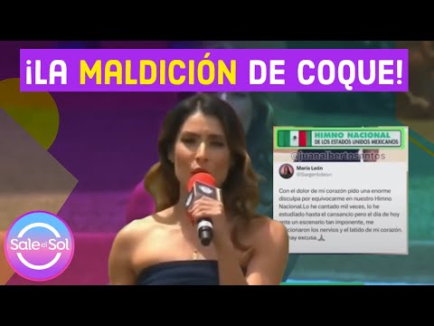 María León Se Equivoca Al Cantar El Himno Nacional | Sale El Sol