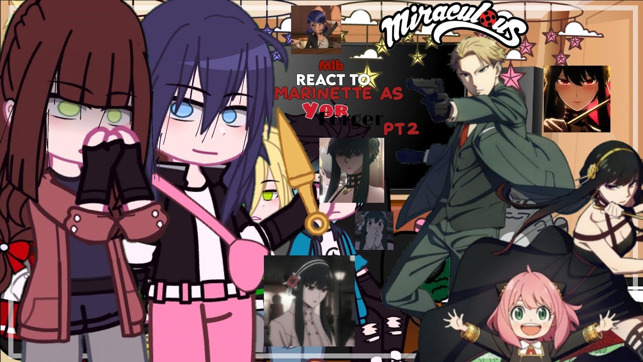 Mlb react to marinette as Yor Forger |Gacha club|MlbxSpyxfamily Part2/2🇺🇲🇧🇷