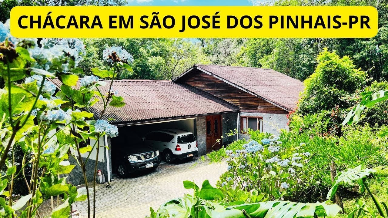 CHÁCARA COM 3 POÇOS, CASA DE 350M², POMAR RICO, HORTA, BOSQUE, BEM LOCALIZADO, SÃO JOSÉ DOS PINHAIS