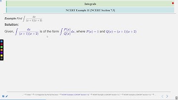 Integrals NCERT Exercise 7.5 Part 12 #SATHEE_ENGG #swayamprabha #engineeringexams