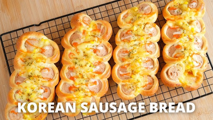 Twisty Korean Sausage Bread (Hotdog Bread)