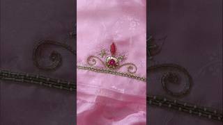 Simple Sleeve Se Designer Look ✨ | Easy Hand Embroidery Design #shorts #fashion